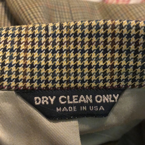 PETERBOROUGH ROW Bloomingdales Size   42R Blazer Coat MicroSquare 100% Pure Wool - Picture 10 of 16